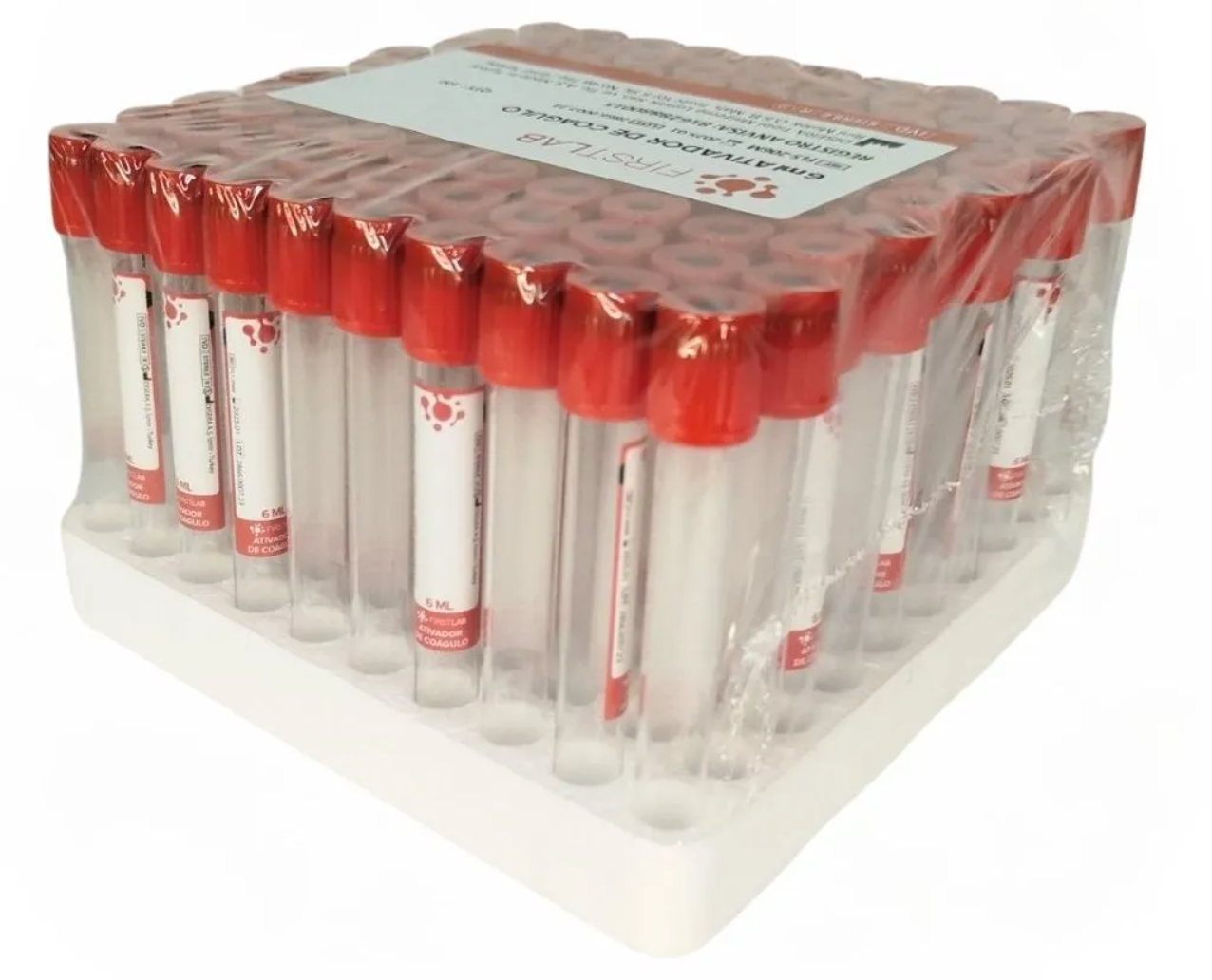 TUBO DE COLETA ATIVADOR DE COAGULO 6 ML, ...